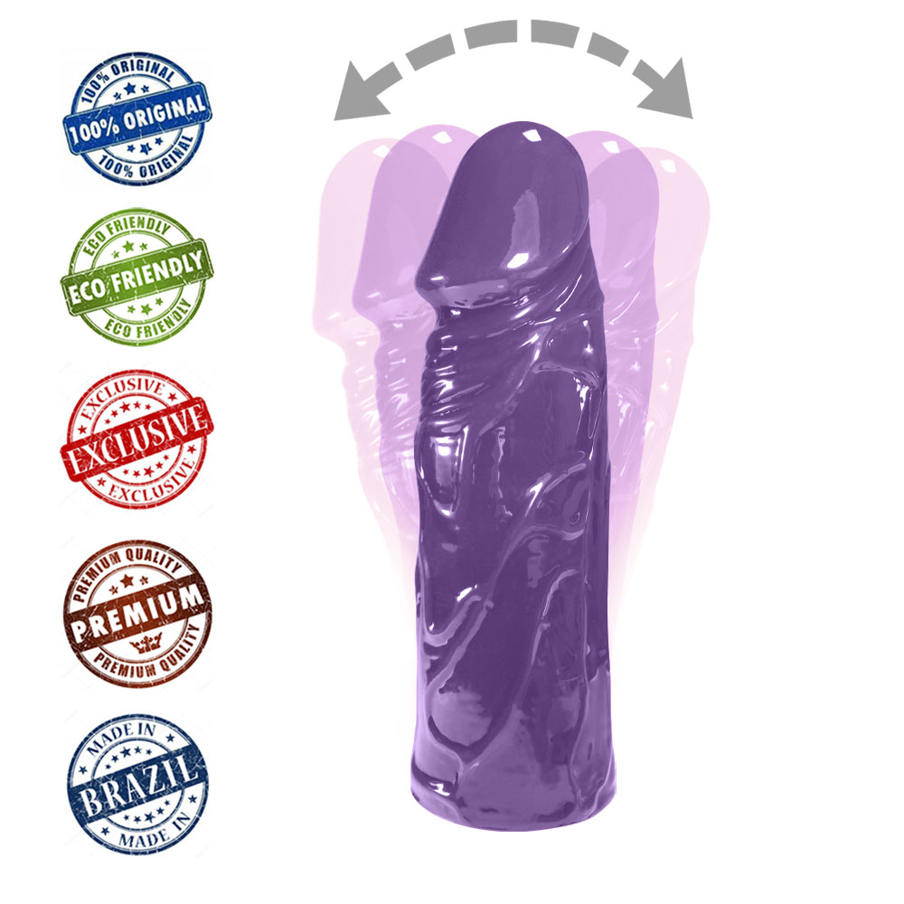 P�nis Cotoco Roxo detalhe da base e textura do material
