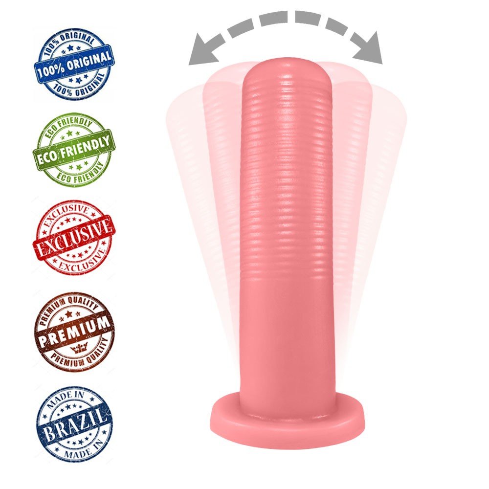 Plug Anal KCT em PVC Fléxivel Atóxico 17 x 4,3cm Rosa | Foto 03 Plug Anal KCT em PVC Fléxivel Atóxico 17 x 4,3cm Rosa | Foto 03