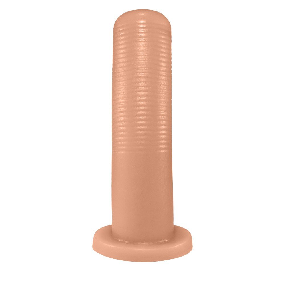Plug Anal KCT em PVC Fléxivel Atóxico 17 x 4,3cm Bege | Foto 01 Plug Anal KCT em PVC Fléxivel Atóxico 17 x 4,3cm Bege | Foto 01