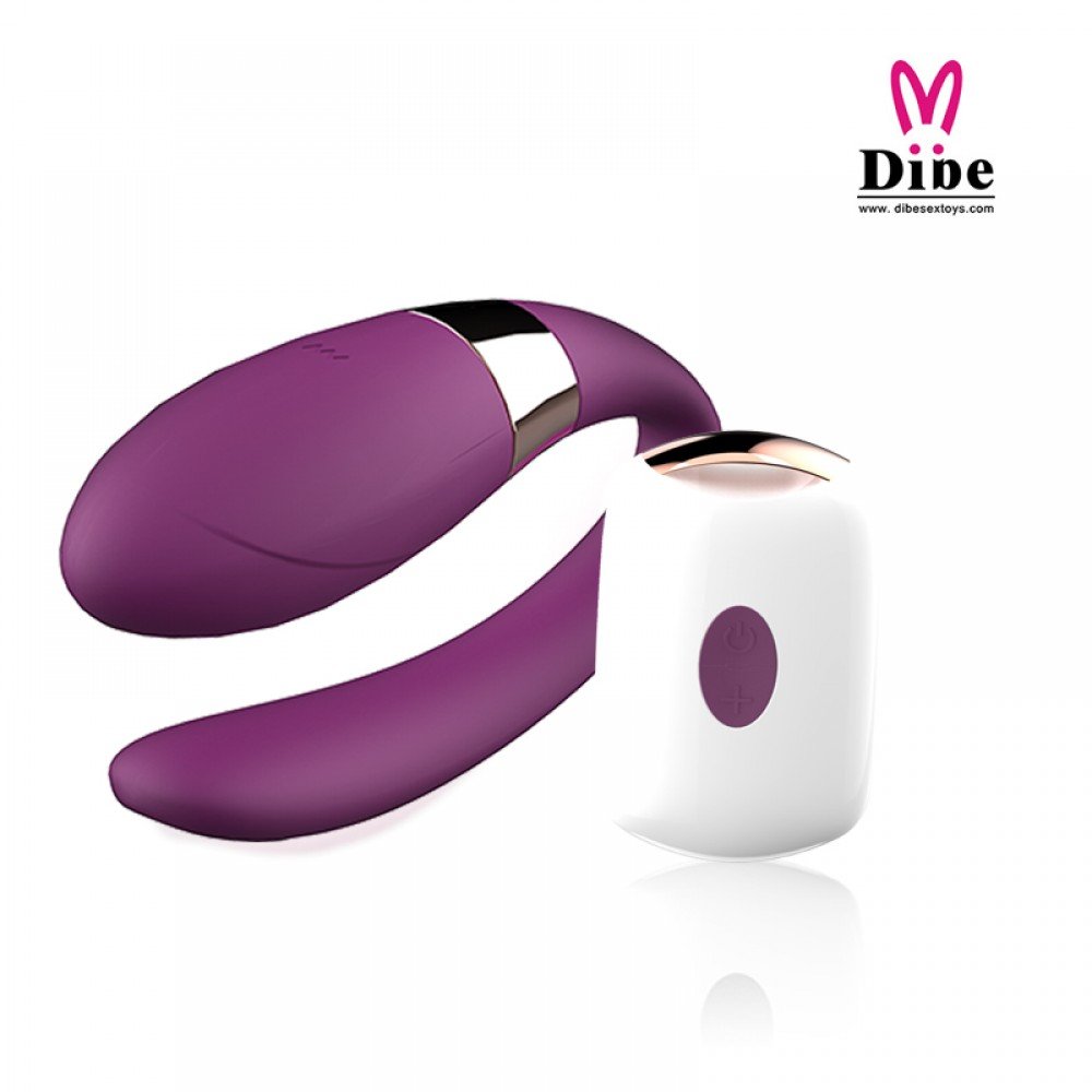 Vibrador para Casal com 7 Vibrações e Controle Remoto sem Fio Roxo | Foto 01