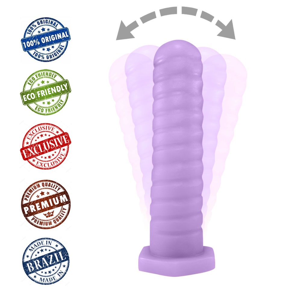 Plug Anal Parafuso em PVC Fléxivel Atóxico 14,5 x 3,5cm Roxo | Foto 03 Plug Anal Parafuso em PVC Fléxivel Atóxico 14,5 x 3,5cm Roxo | Foto 03