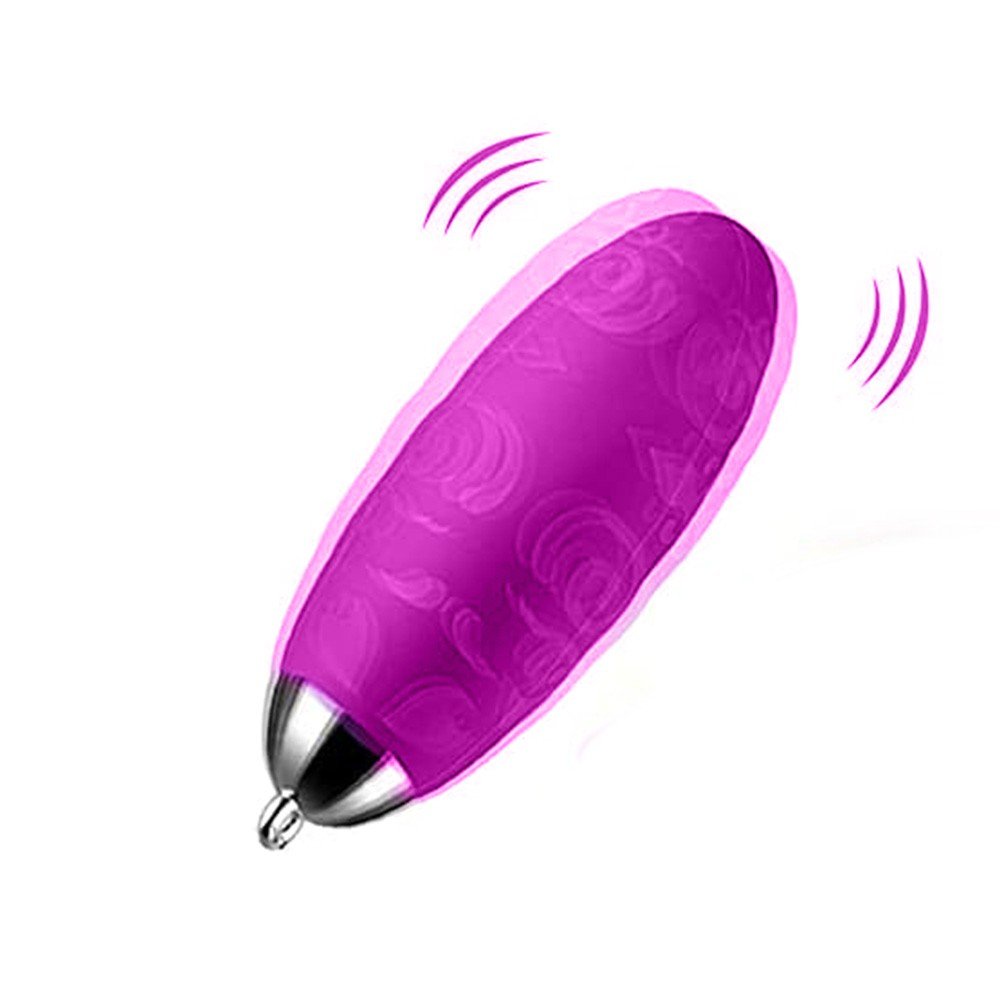 Vibrador Bullet em Silicone Recarreg�vel com Controle sem Fio: ilustra��o animada do vibrador em movimento, indicando vibra��es