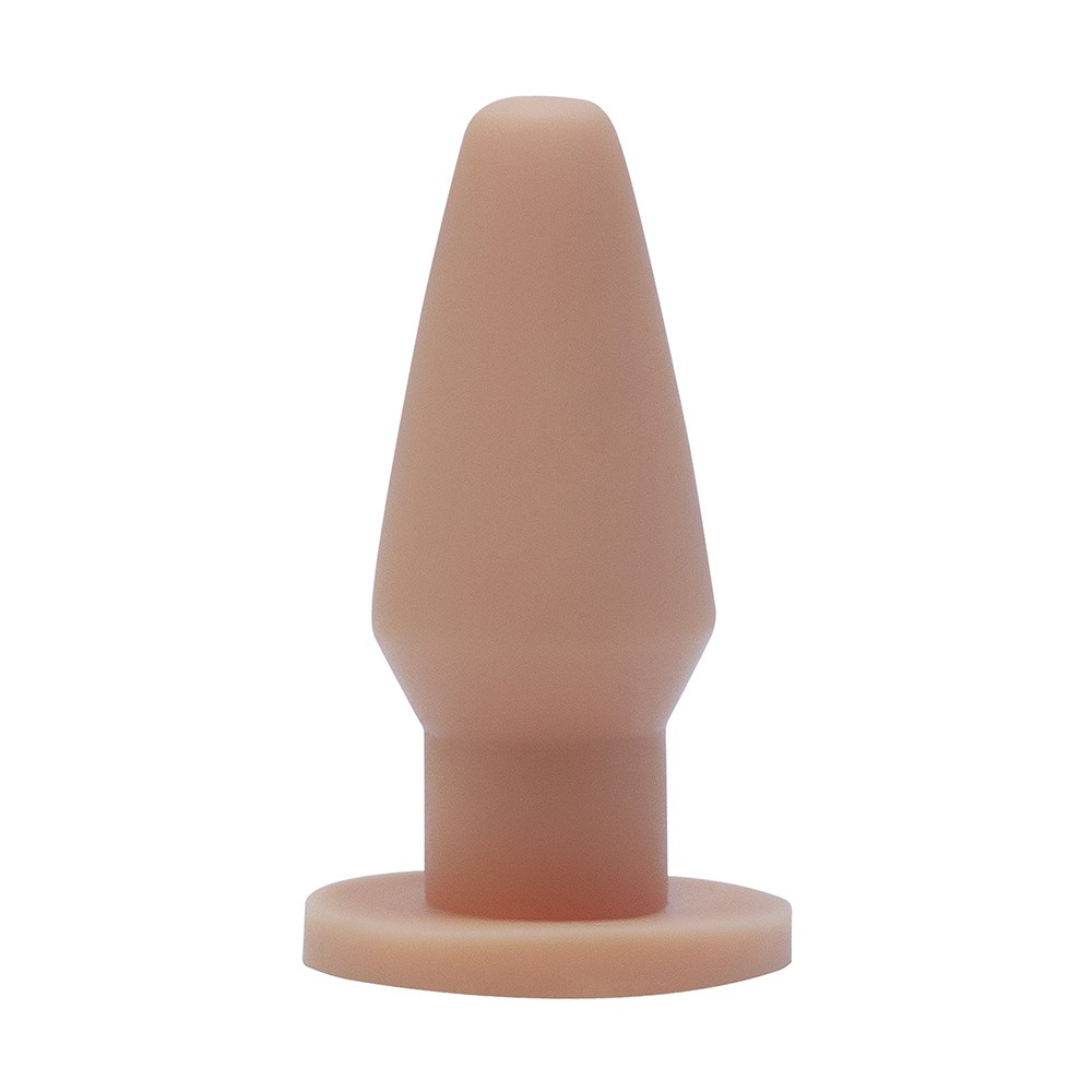 Plug Anal com Base Hard 14 x 5,8cm Bege | Foto 01 Plug Anal com Base Hard 14 x 5,8cm Bege | Foto 01