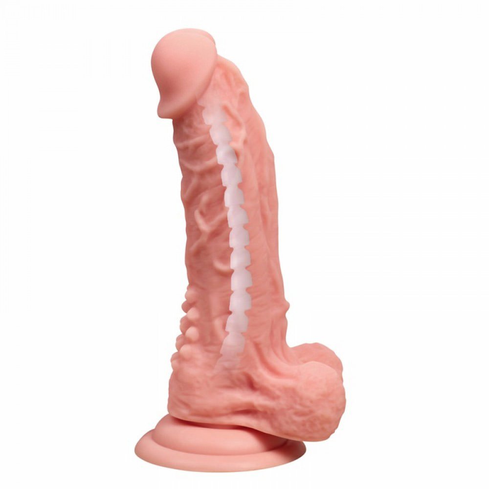 Cinta Peniana Ajust�vel com P�nis Articulado 16 x 4cm Bege | Foto 02