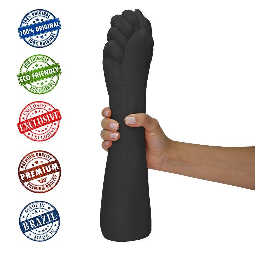 M�o Er�tica Real�stica Hand Fist 33 x 7,4cm Preto | Foto 05