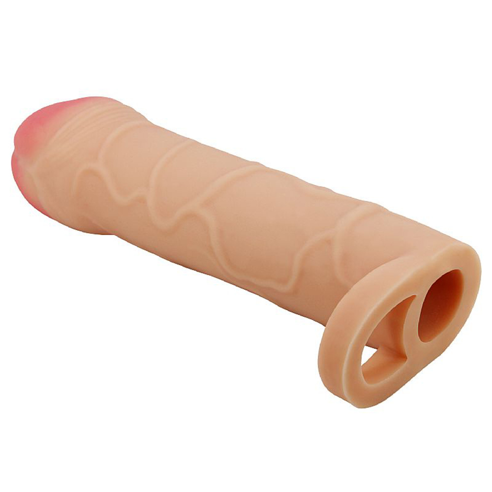 Capa Peniana em Cyberskin (Imita a Pele Humana) 16,5 x 3,8cm com Extensor Interno de 2,5cm Bunion Be | Foto 05