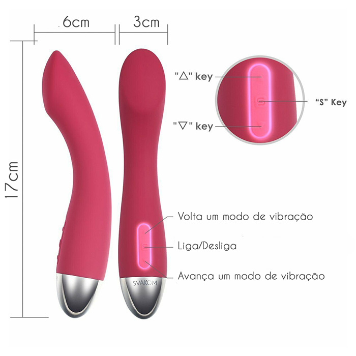 Vibrador Ponto G com Sensor de Toque Vermelho | Foto 05 Vibrador Ponto G com Sensor de Toque Vermelho | Foto 05