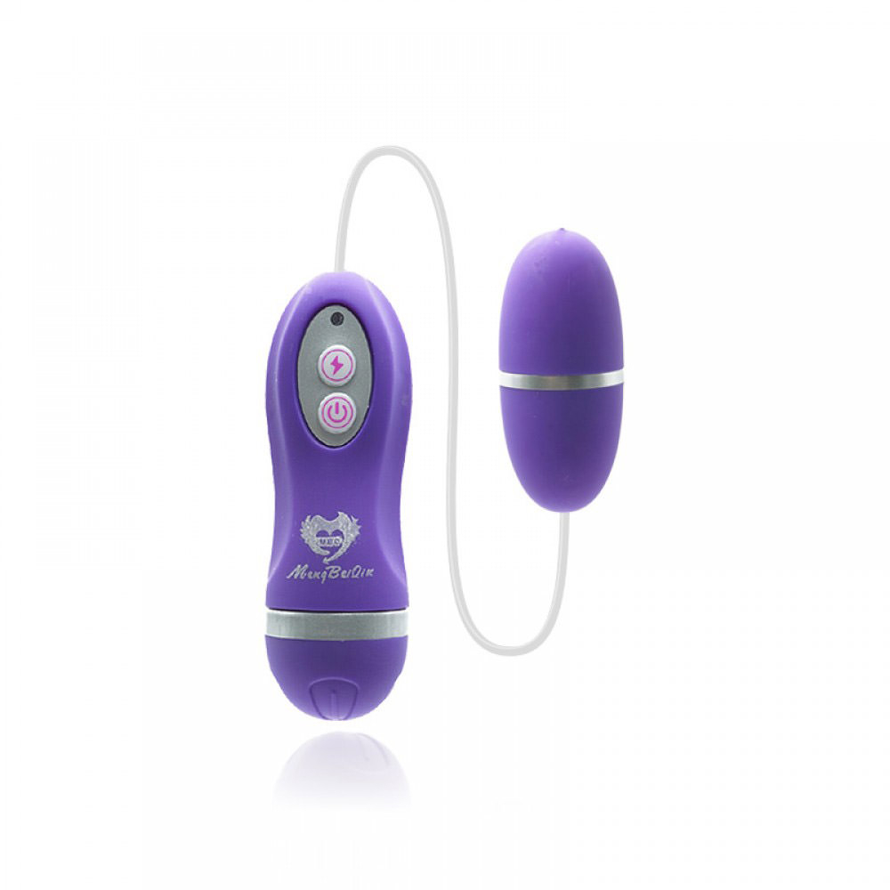 Vibrador Bullet com 30 Modos de Vibra��o Roxo - Produto completo, incluindo o bullet e o controle remoto com cabo