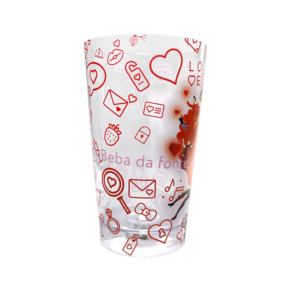 Copo em Acr�lico com LED e Desenho Cupido 500ml | Foto 02
