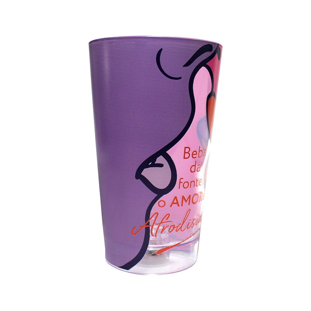 Copo em Acr�lico com LED e Desenho Boca 500ml | Foto 02