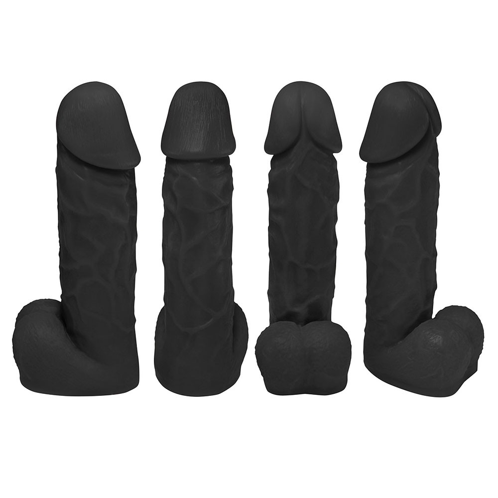Cinta Peniana com Pênis Realístico Crono 20 x 5cm Preto | Foto 04