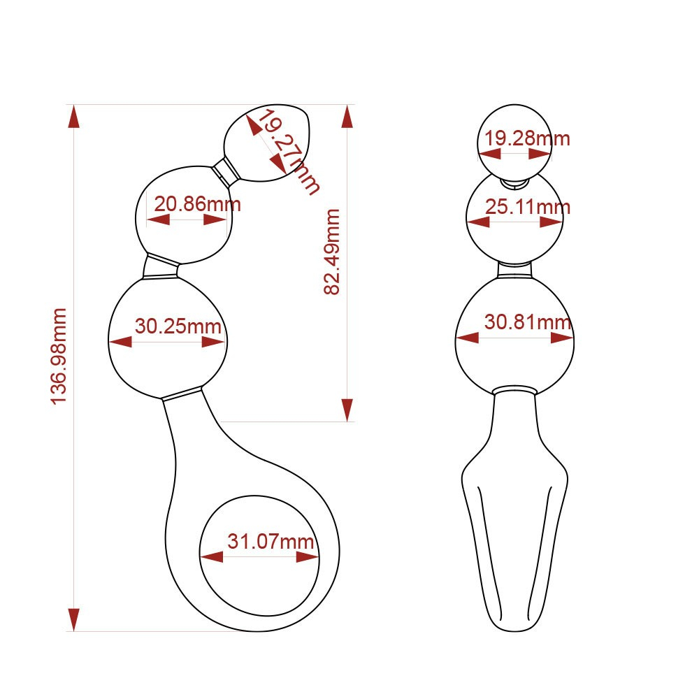 Bolinha Anal em Silicone Preta | Foto 06
