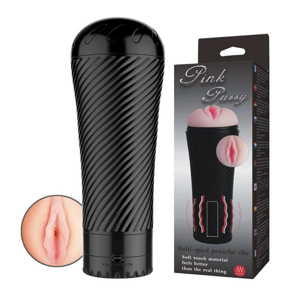 Masturbador Vagina em Cyberskin com Vibrador Disfarçado de Lanterna Pink Pussy Bege | Foto 01