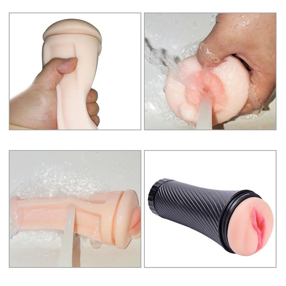 Masturbador Vagina em Cyberskin com Vibrador Disfarçado de Lanterna Pink Pussy Bege | Foto 05
