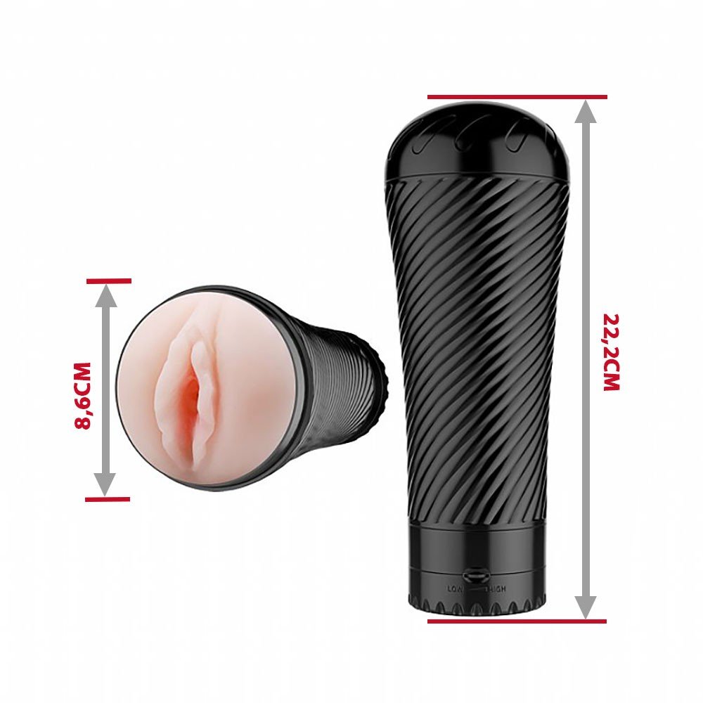 Masturbador Vagina em Cyberskin com Vibrador Disfarçado de Lanterna Pink Pussy Bege | Foto 06