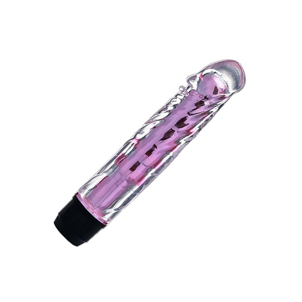 Vibrador Personal Multivelocidade com Capa Formato de Pênis em Silicone Jenny Pink | Foto 03