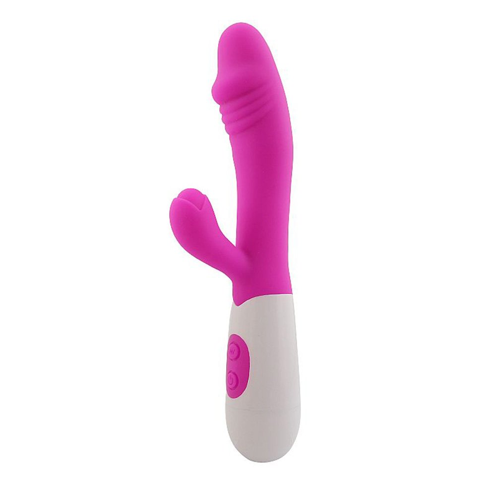 detalhe do controle de vibra��o e do design ergon�mico do vibrador feminino
