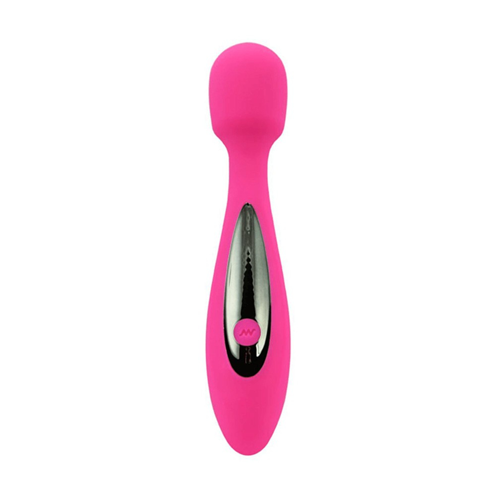 Vibrador er�tico Sex Massager Pink em vista frontal, destacando o bot�o de controle
