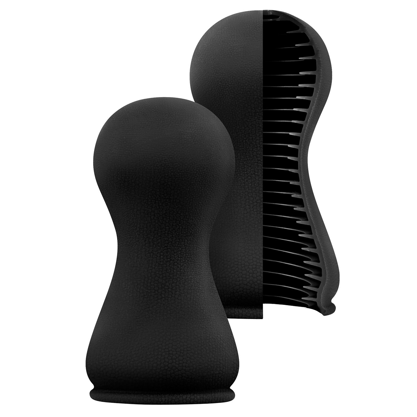Masturbador Masculino com Furo, Silicone, Texturizado, Preto, 14 x 6,5cm | Foto 01 Masturbador Masculino com Furo, Silicone, Texturizado, Preto, 14 x 6,5cm | Foto 01