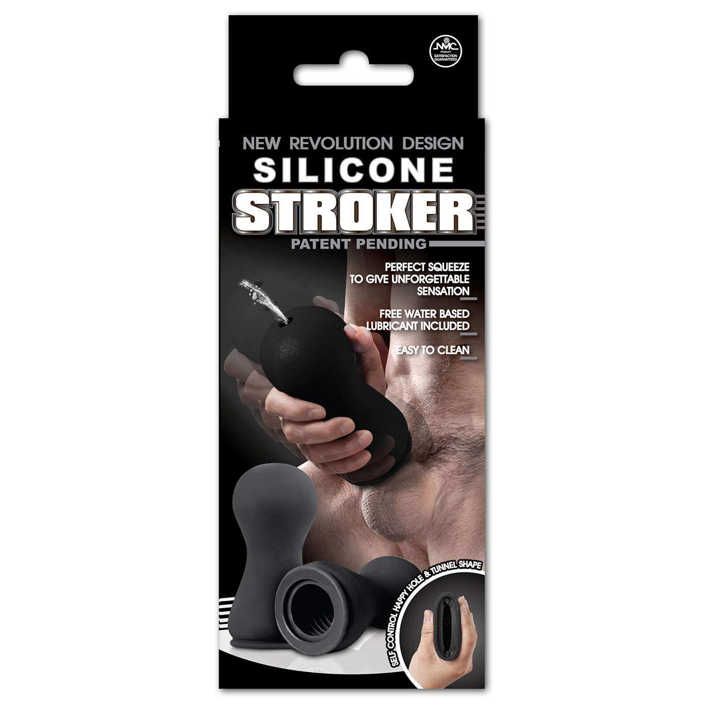 Masturbador Masculino com Furo, Silicone, Texturizado, Preto, 14 x 6,5cm | Foto 04 Masturbador Masculino com Furo, Silicone, Texturizado, Preto, 14 x 6,5cm | Foto 04
