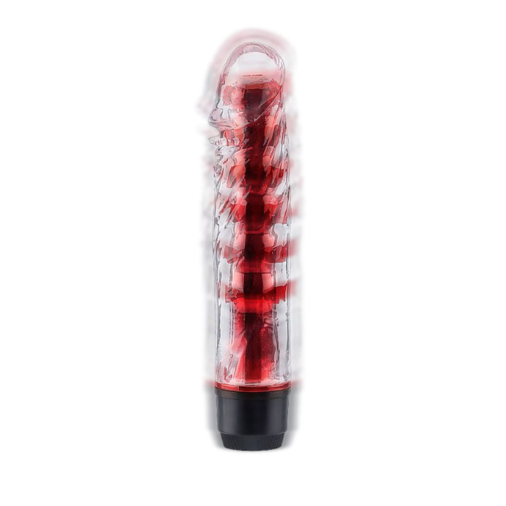 Vibrador Jenny Vermelho - Imagem com efeito de vibracao