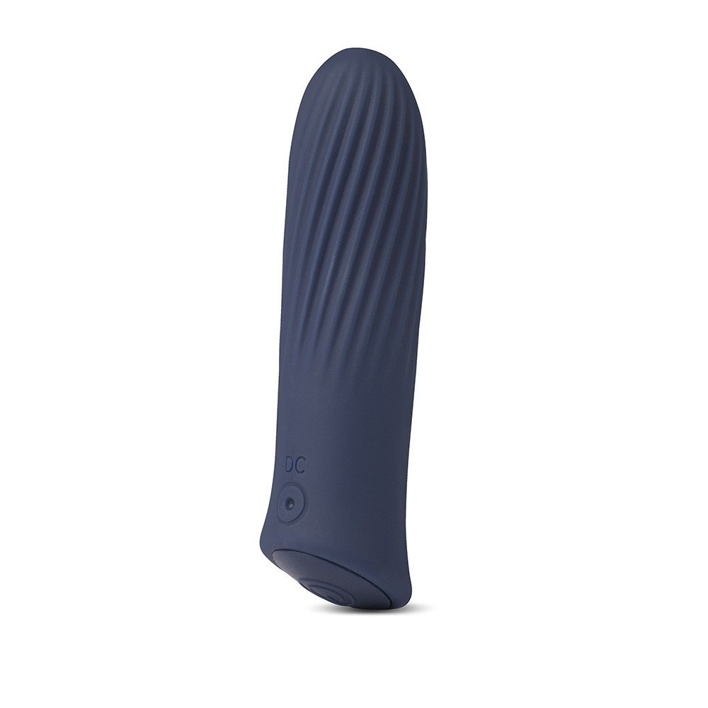 Vibrador Bullet Recarregável em Silicone com 7 Vibrações Twist Azul | Foto 02