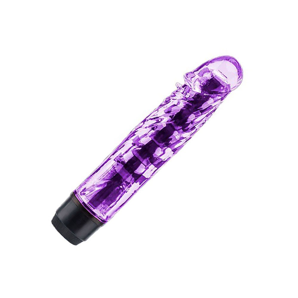 Vibrador Personal Roxo em Silicone - Vista lateral em �ngulo