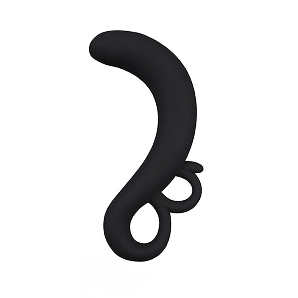 Estimulador de Próstata em Silicone com Alças Black Cherry Preto | Foto 02