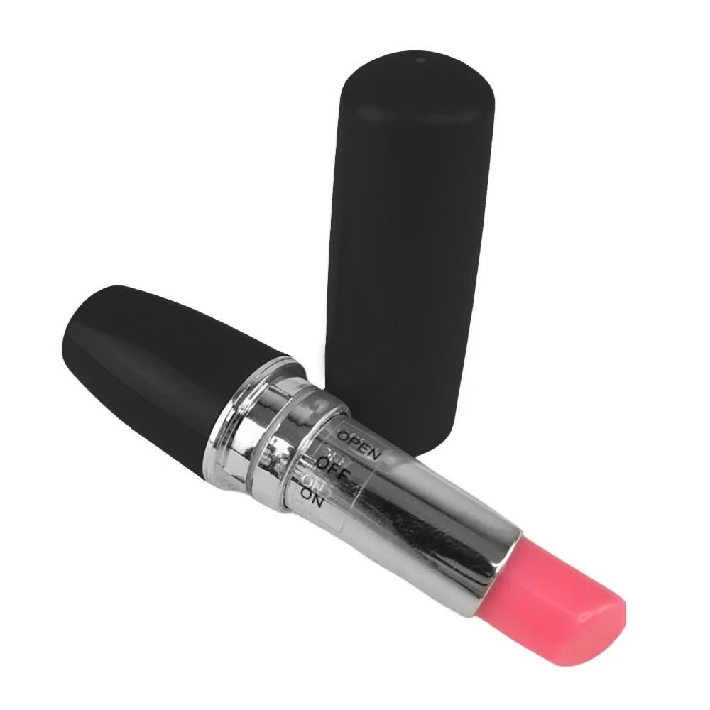 Vibrador Discreto no Formato de Batom Black Cherry Preto | Foto 02