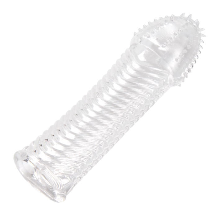 Capa Peniana em Silicone Transparente com Ondas | Foto 02