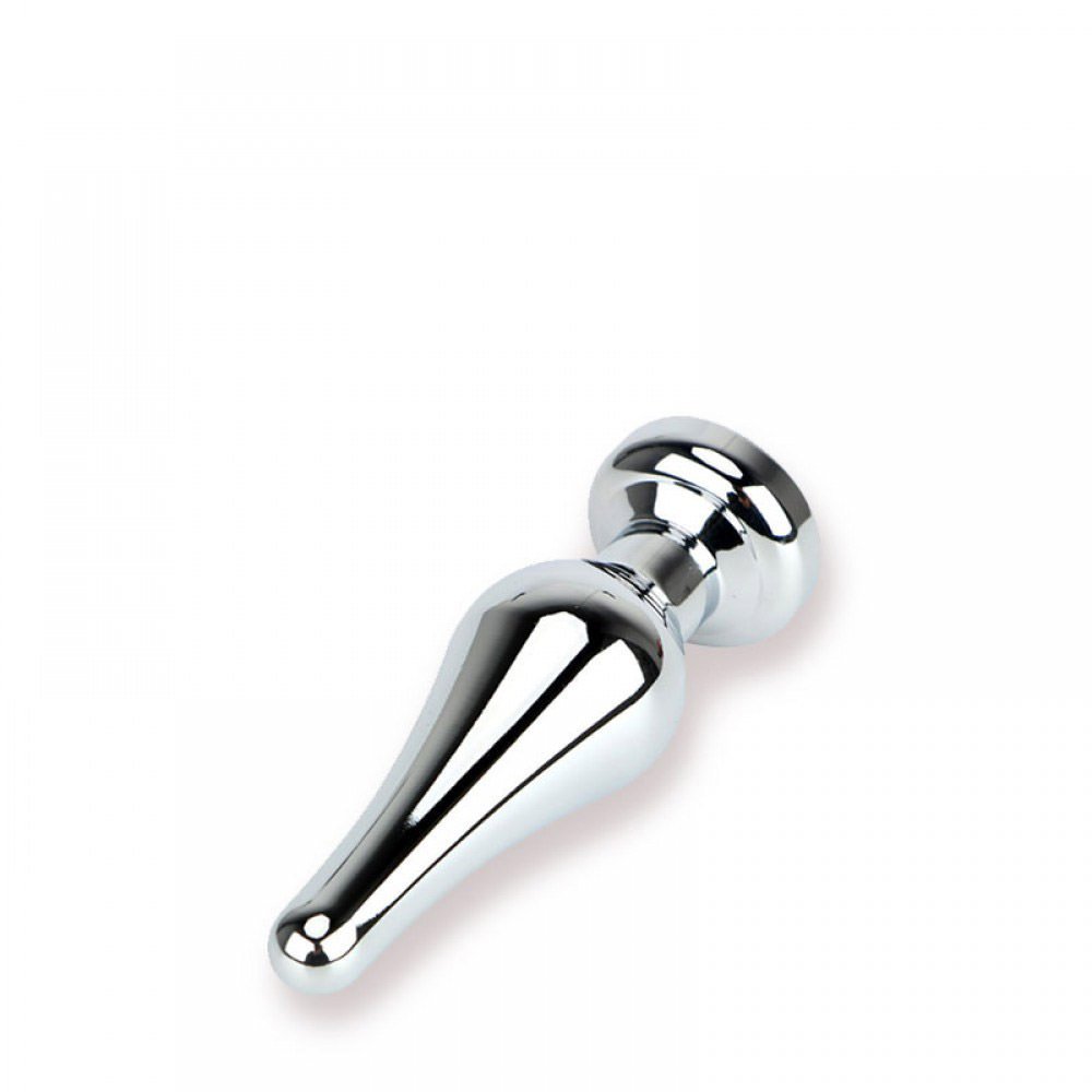 Plug Anal Joia de Alum�nio Formato C�nico com Pedra 9 x 4,5cm | Foto 02