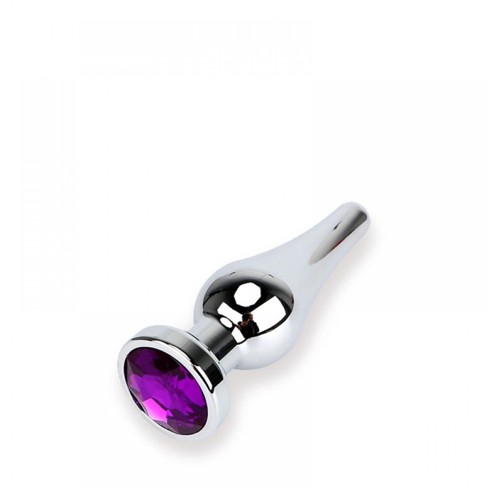 Plug Anal Joia de Alum�nio com Pedra 9 x 3,3cm | Foto 03