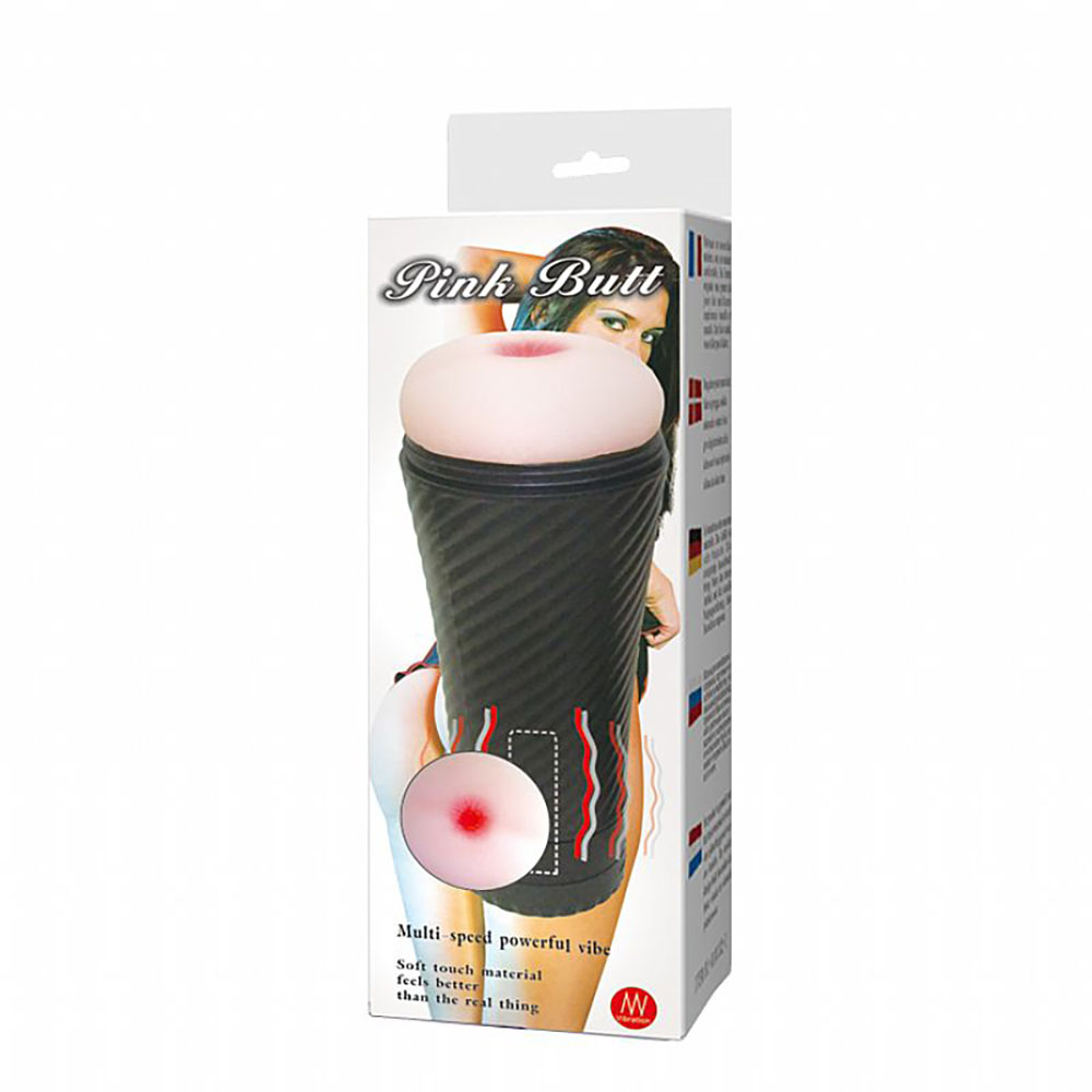 Masturbador �nus em Cyberskin com Vibrador em Formato Lanterna Bege | Foto 06