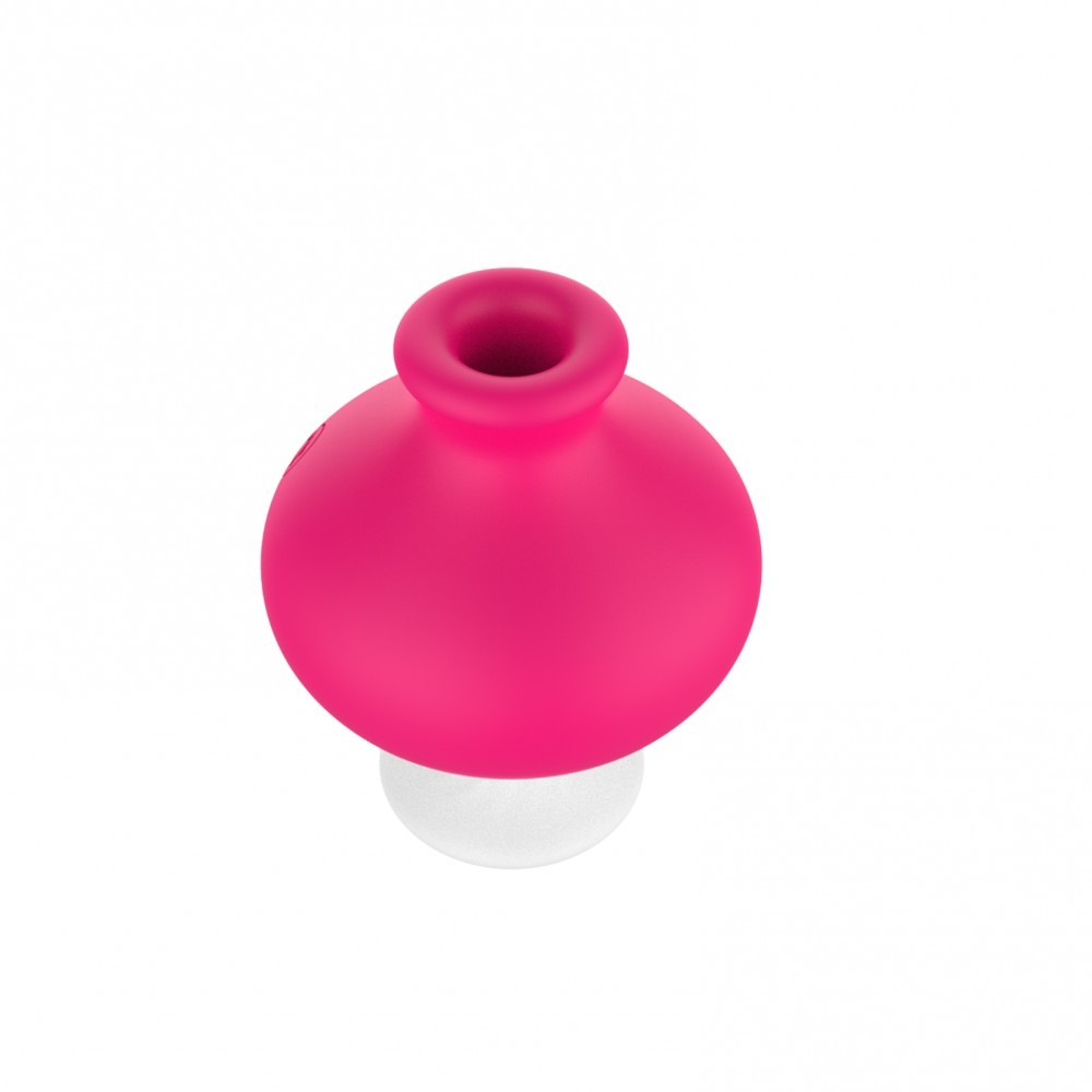 Sugador de Clit�ris em Silicone Rosa com superf�cie aveludada
