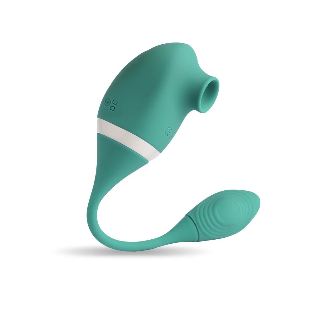 Vibrador para Clitóris Recarregável em Silicone com 10 Vibrações Climax Cyan | Foto 02
