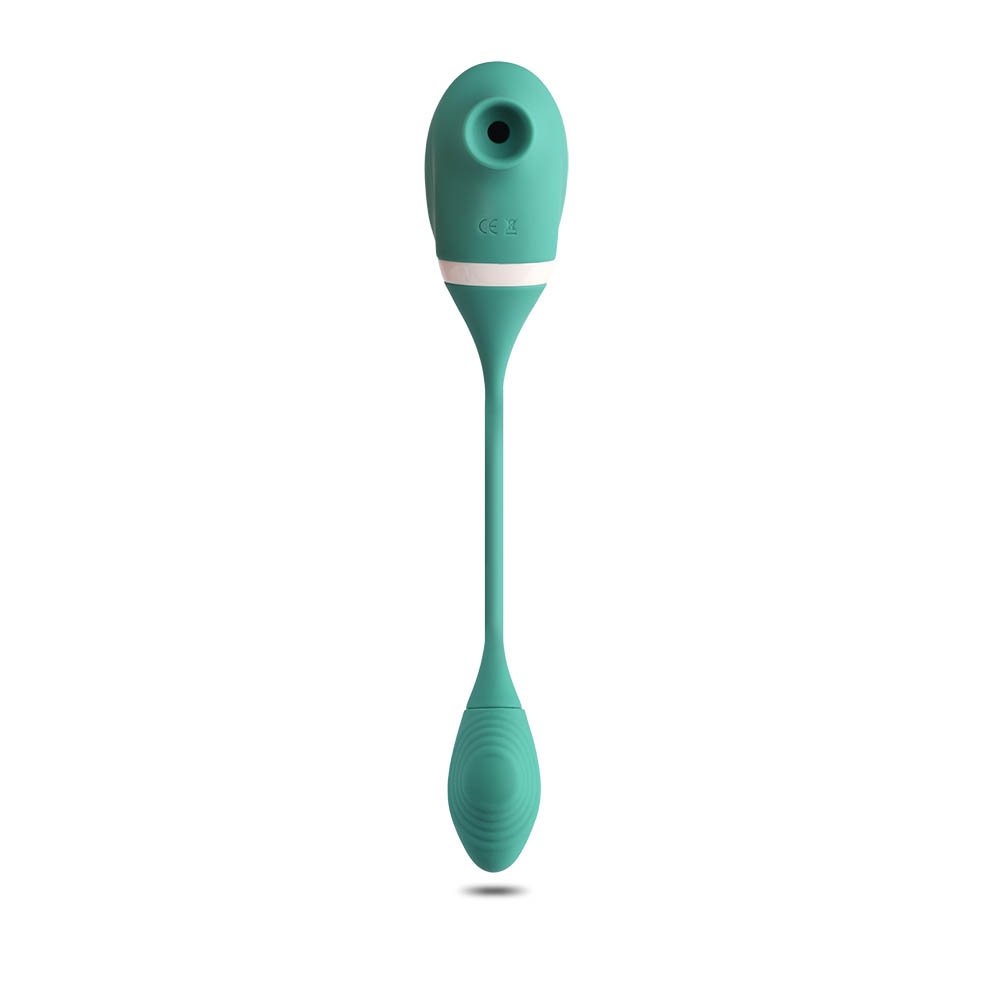 Vibrador para Clitóris Recarregável em Silicone com 10 Vibrações Climax Cyan | Foto 03