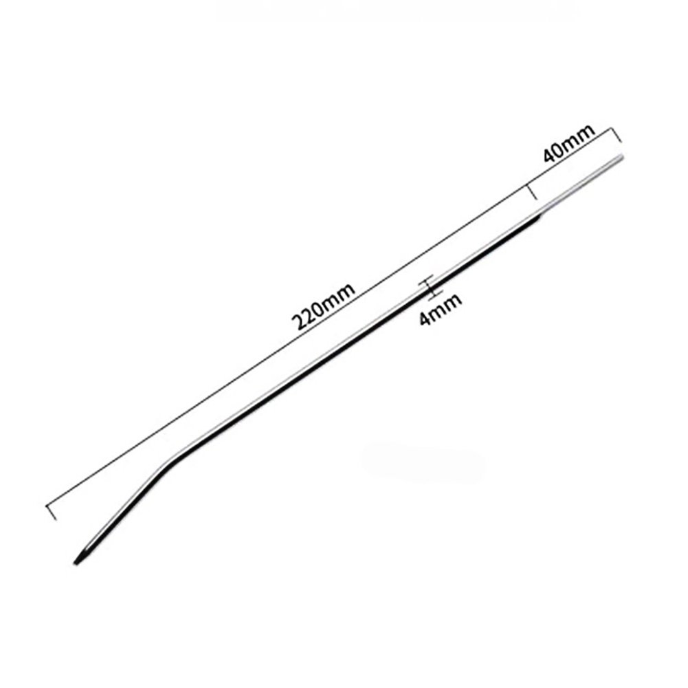 Penetrador de Uretra em A�o para Pr�tica de Souding Curva 26 x 0,4cm | Foto 04