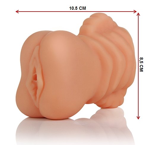 vista lateral do �leo para Massagem Hot Chocotone 15ml, mostrando o r�tulo e o conte�do