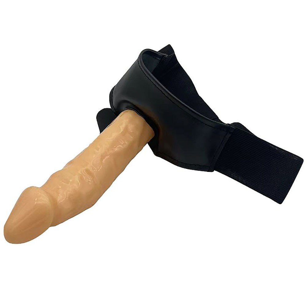Capa Peniana em Silicone de 19cm e Extensor Interno de 8cm com Cinta de El�stico Bege | Foto 04