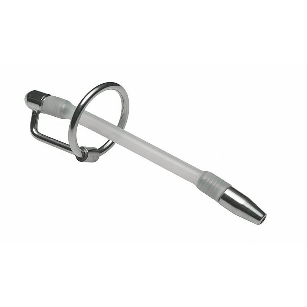 Penetrador de Uretra com Sonda de Aço e Haste Plástica com Anel para Glande 8 x 0,8cm | Foto 01