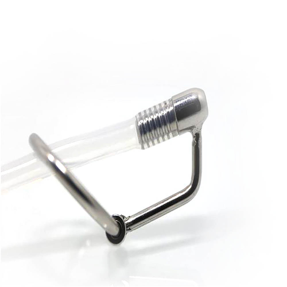Penetrador de Uretra com Sonda de Aço e Haste Plástica com Anel para Glande 8 x 0,8cm | Foto 02