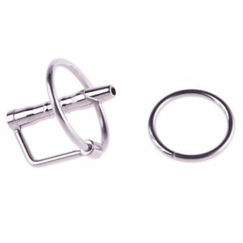 Penetrador de Uretra com Sonda de Aço e Haste Plástica com Anel para Glande 8 x 0,8cm | Foto 03