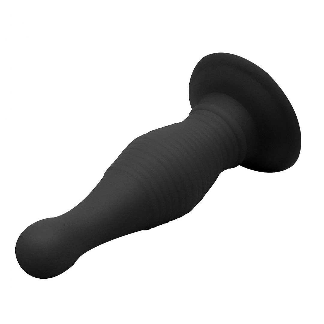Plug Anal com Relevo Slim 11 x 3,5cm Preto | Foto 03