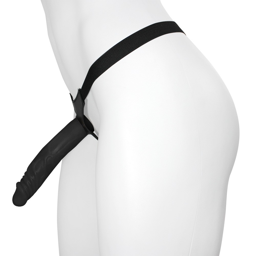 Cinta Peniana com P�nis Real�stico Tall 17,5 x 3,25cm Preto | Foto 02