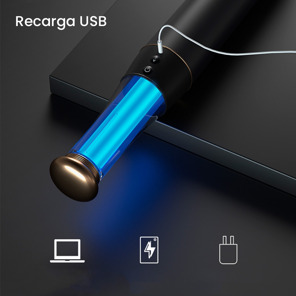 Vibrador Discreto Baseball Bat bege em uso, em ambiente escuro, destacando movimento vai e vem e vibra��o
