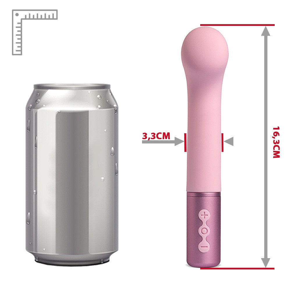 Vibrador para Clitóris em Silicone (Toque Aveludado) Recarregável com 5 Vibrações Sweets S4 Rosa | Foto 06