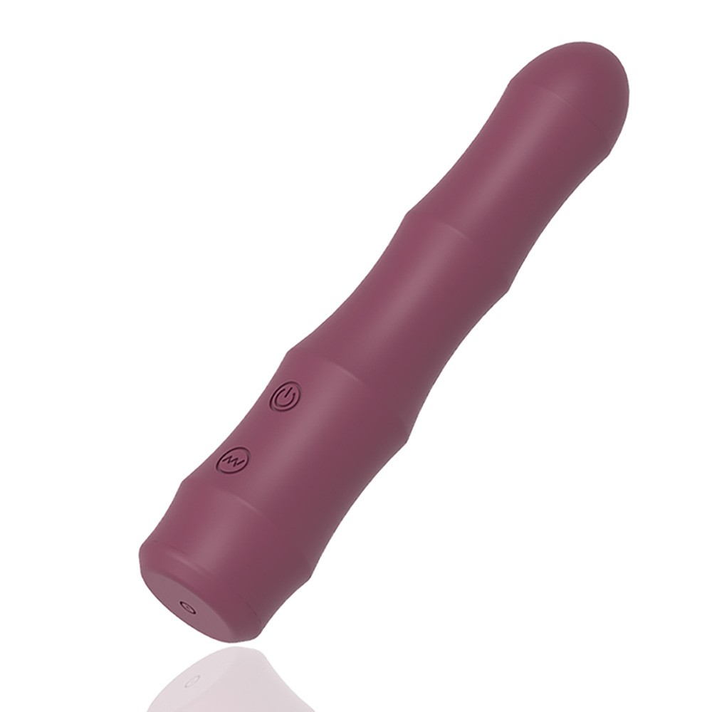 Vibrador Feminino Mr. Jones Roxo de silicone flex�vel e recarreg�vel com bot�es de controle