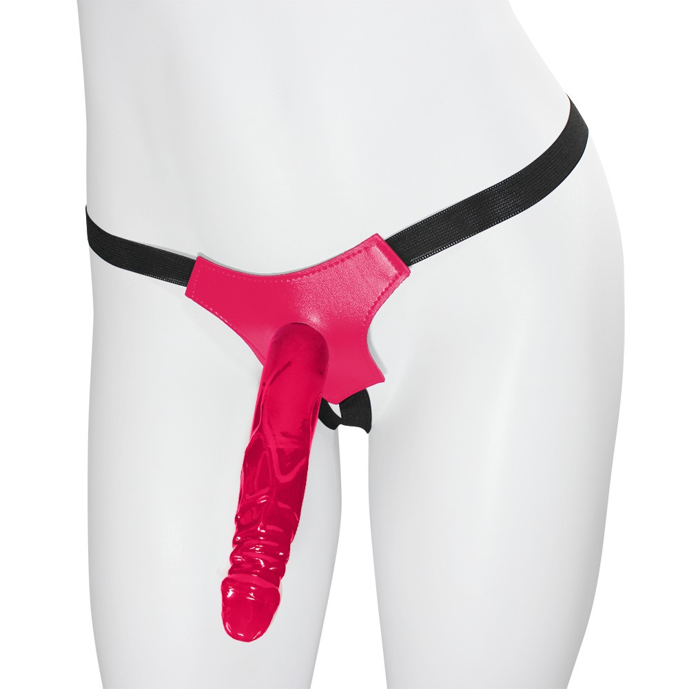 Cinta Peniana com Pênis Realístico Tall 17,5 x 3,25cm Pink | Foto 01