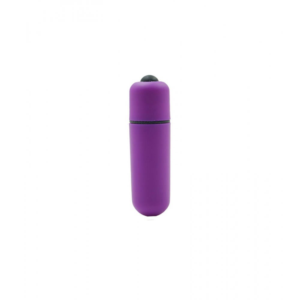 Vibrador Bullet Mini Vibe Power Roxo fora da embalagem, mostrando sua cor vibrante e formato ergonomico