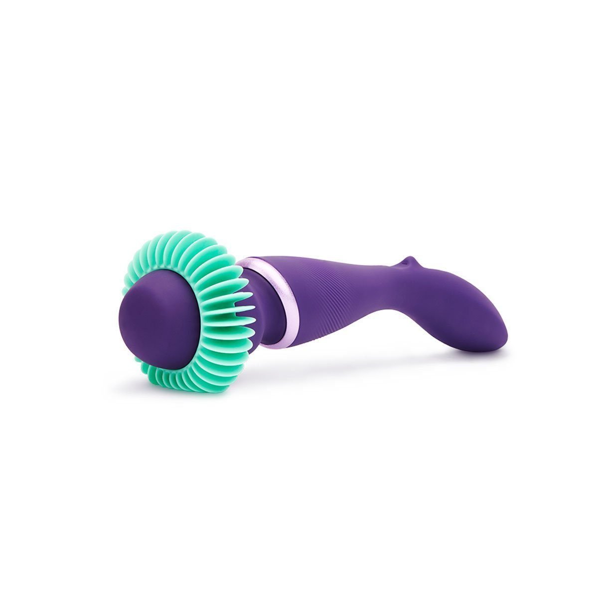 Massageador Er�tico Wand by We-Vibe Roxo com acess�rio de estimula��o remov�vel